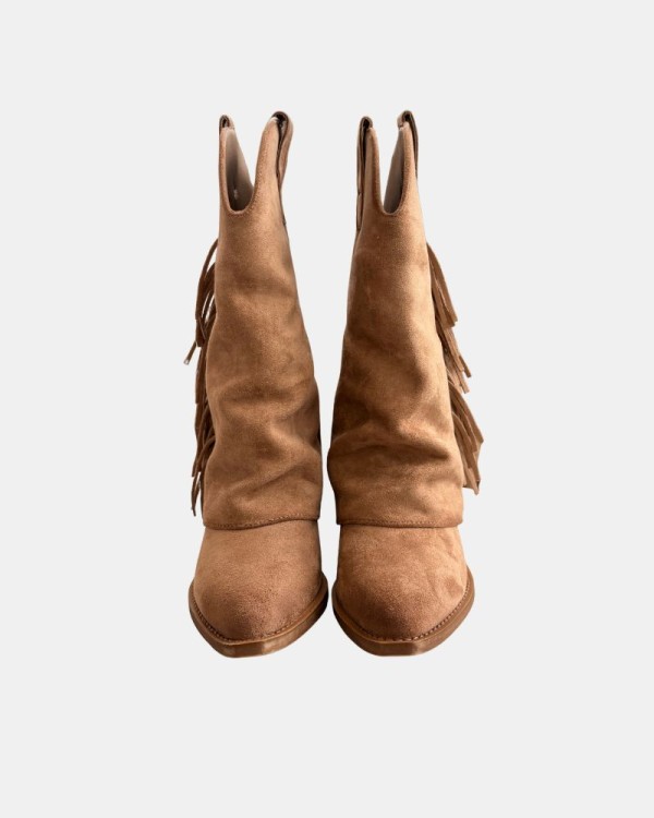 Botas Altas Cowboy Mujer XTI Beige 146104