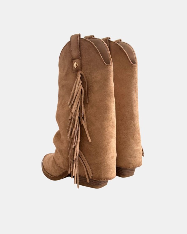 Botas Altas Cowboy Mujer XTI Beige 146104