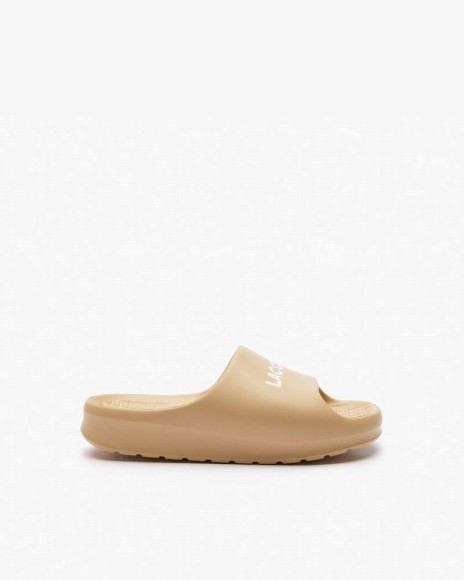 Sandalias Chancletas Mujer LACOSTE Marrón 47CFA0020 SERVE SLIDE