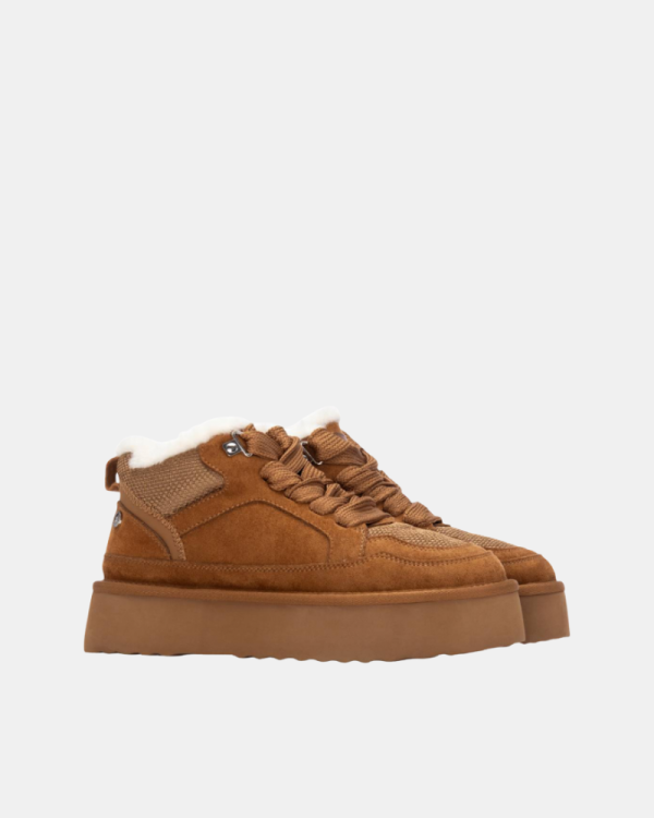 Zapatillas De pelo Australianas Mujer XTI Marrón 144338