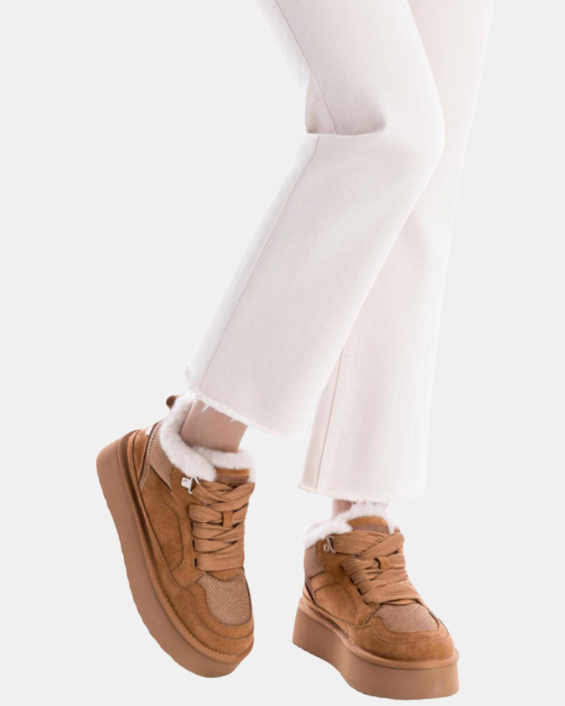 Zapatillas De pelo Australianas Mujer XTI Marrón 144338