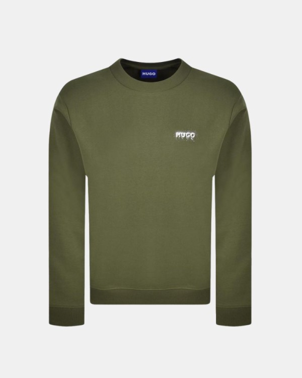 Sudaderas Sin capucha Hombre HUGO Verde 50572390 NODACREW