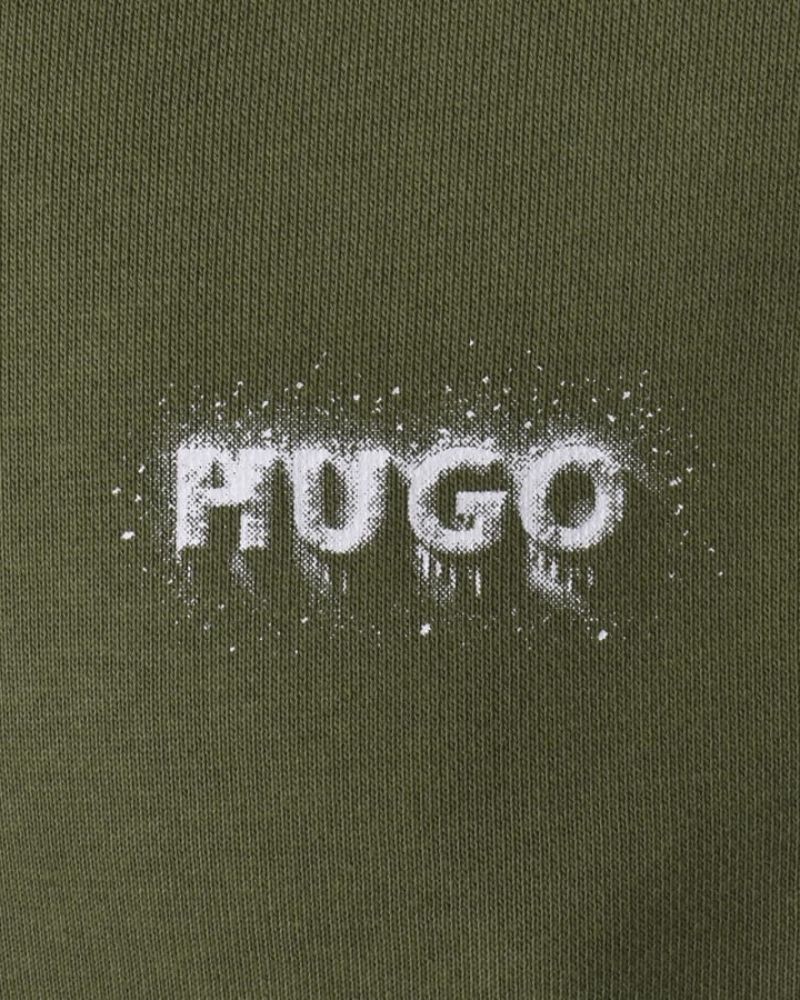 Sudaderas Sin capucha Hombre HUGO Verde 50572390 NODACREW