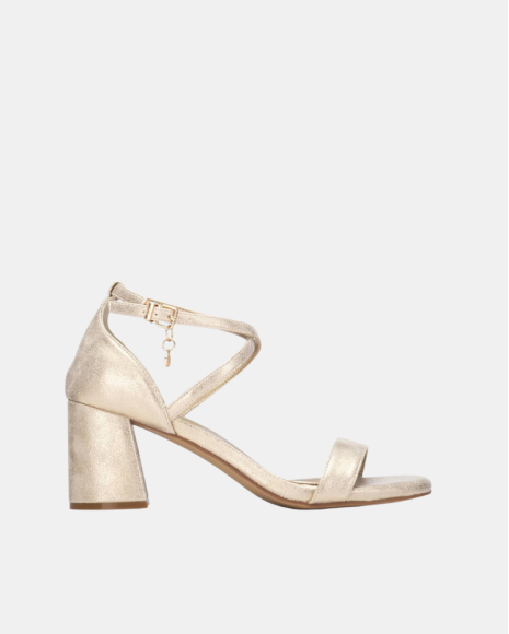 Sandalias Fiesta Abiertas Mujer XTI Oro 145295