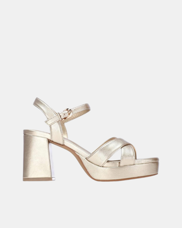 Sandalias Fiesta Abiertas Mujer XTI Oro 145288