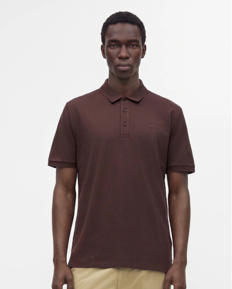 Camisetas Manga corta Hombre HUGO Marrón 50466182 DONOS222