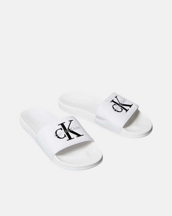 Sandalias Abiertas Chancletas Hombre CALVIN KLEIN Blanco YM0YM013930K4