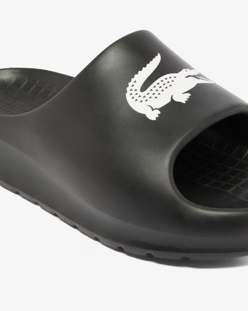 Sandalias Chancletas Mujer LACOSTE Negro 48CFA0011 SERVE SLIDE