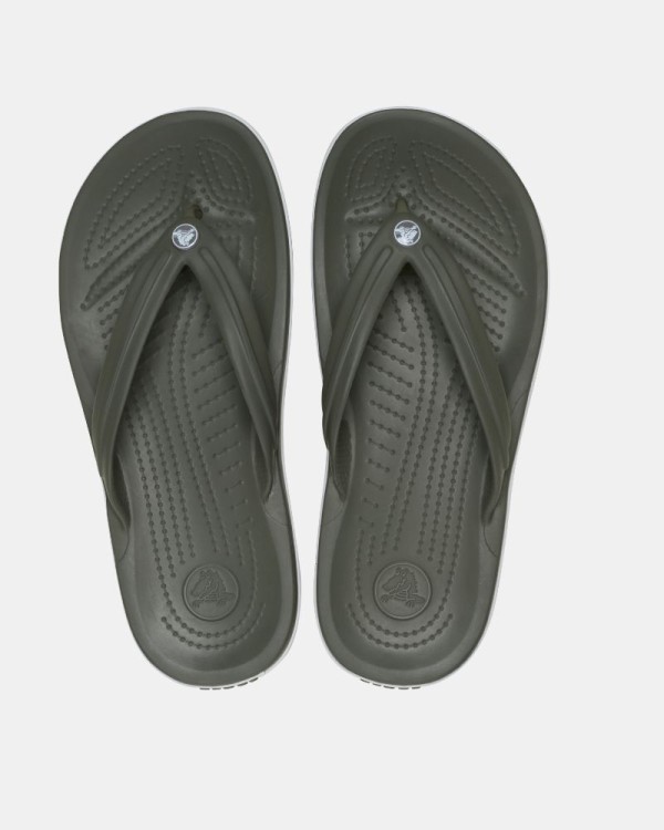 Sandalias De dedo Chancletas Hombre Crocs Verde 11033 CROCBAND FLIP