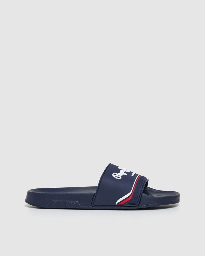 Sandalias Chancletas Hombre PEPE JEANS Azul PMS70160 SLIDER ORIGIN M