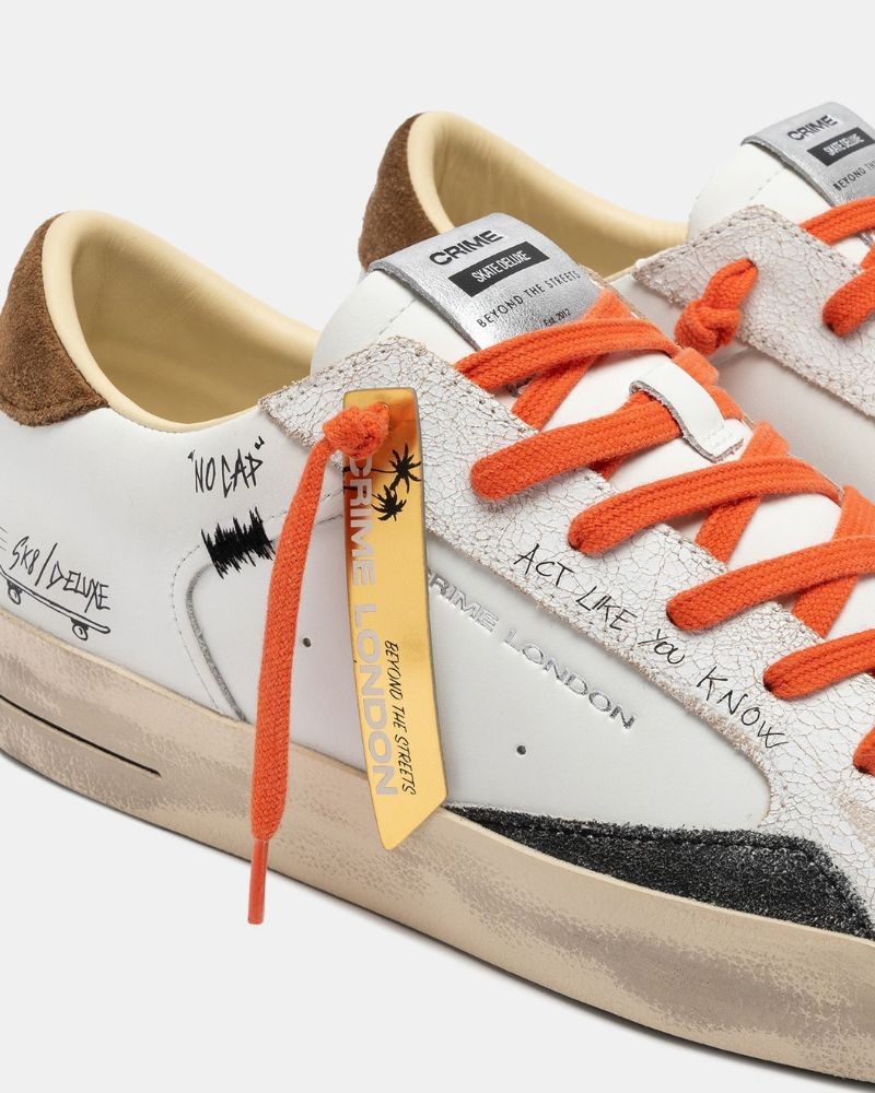 Zapatillas Bajos Hombre Crime London Blanco 10 108 AA9