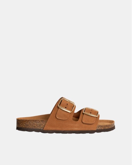 Sandalias Abiertas Mujer RKS Marrón 0747