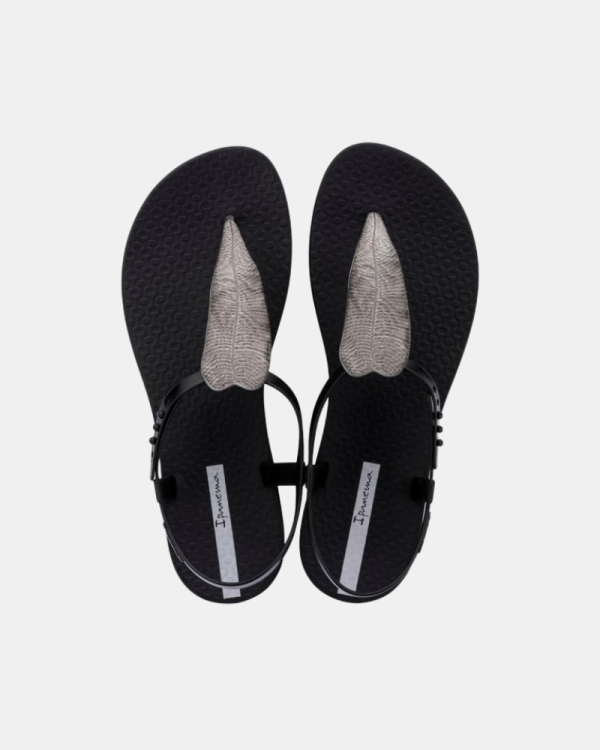 Sandalias De dedo Abiertas Chancletas Mujer IPANEMA Negro 83774 CLASS FLORA