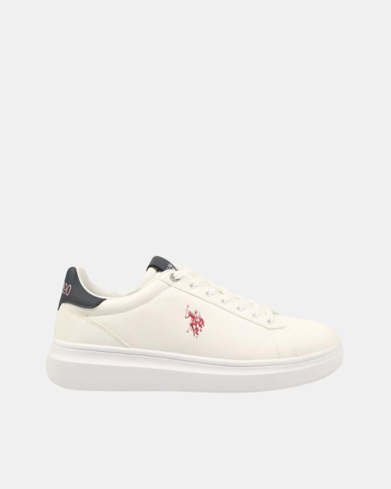 Ténis de cano baixo para homem US Polo branco CODY010M GY4