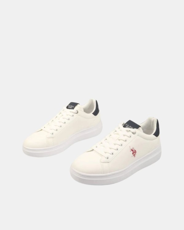 Ténis de cano baixo para homem US Polo branco CODY010M GY4