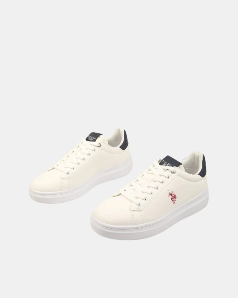 Ténis de cano baixo para homem US Polo branco CODY010M GY4