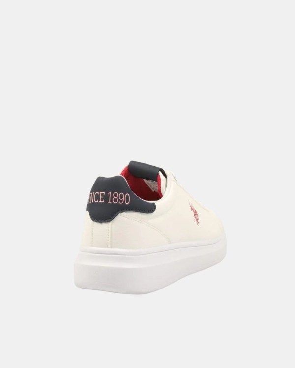 Ténis de cano baixo para homem US Polo branco CODY010M GY4