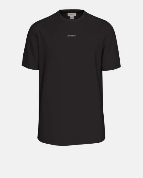 Camisetas de manga curta para homem CALVIN KLEIN Preto LV04RJ821GUB1