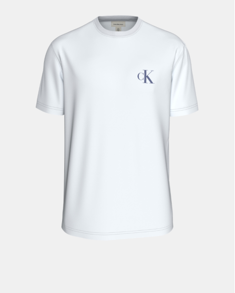 Camisetas Manga curta Homem CALVIN KLEIN Branco LV04RJ817GYAF