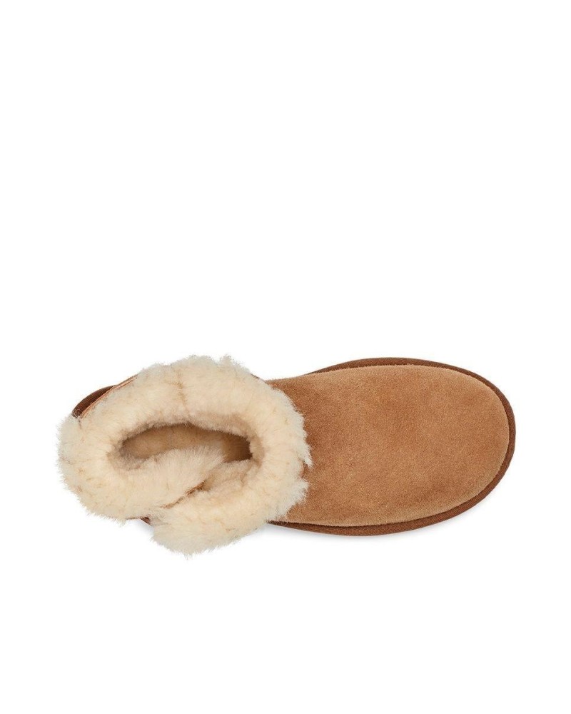 UGG Australia 1016422 MINI BAILEY BUTTON Botas De pelo Mujer Marrón