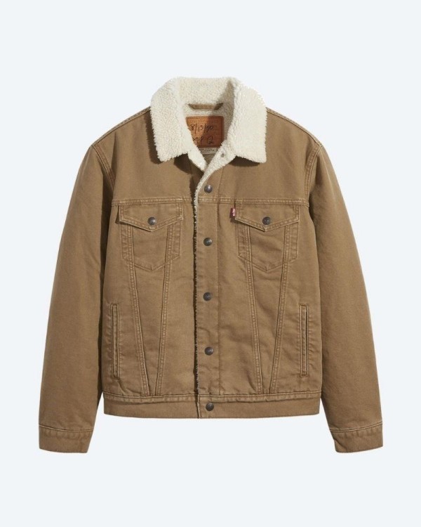LEVIS 16365 0158 TYPE 3 SHERPA TRUCKER Abrigos Manga larga Cazadora Hombre Marrón