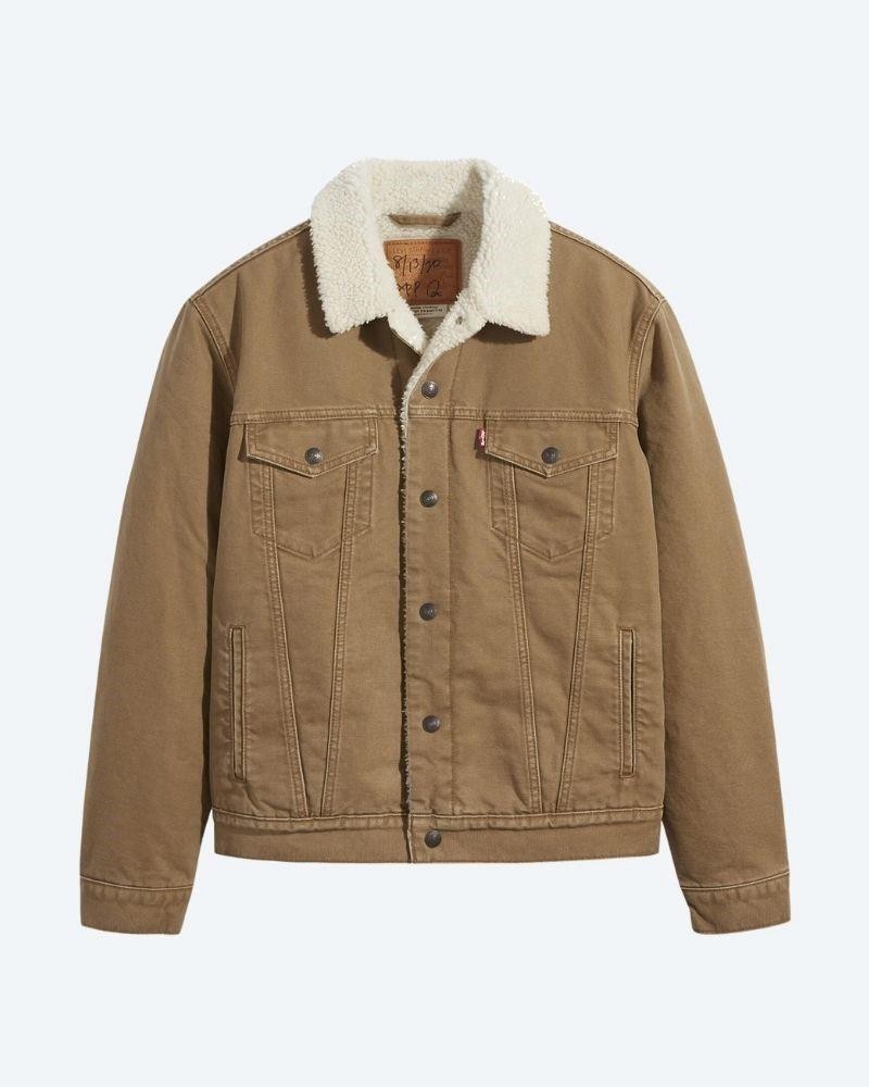LEVIS 16365 0158 TYPE 3 SHERPA TRUCKER Casacos Manga comprida Casaco Homem Castanho