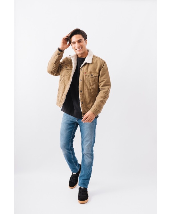 LEVIS 16365 0158 TYPE 3 SHERPA TRUCKER Abrigos Manga larga Cazadora Hombre Marrón