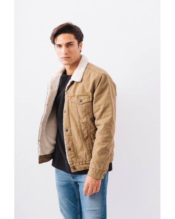 LEVIS 16365 0158 TYPE 3 SHERPA TRUCKER Abrigos Manga larga Cazadora Hombre Marrón