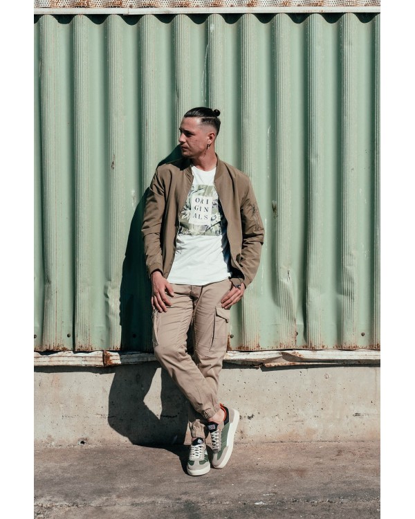 JACK AND JONES 12193754 JPSTPAUL JJFLAKE AKM542 Calças Compridas Homem Nude