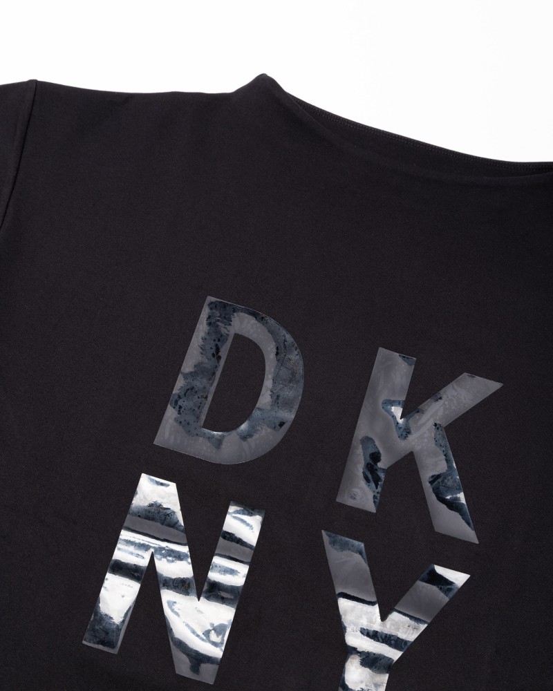 DKNY DP9T7103 Capuzes Manga comprida Hoodie Mulher Preto