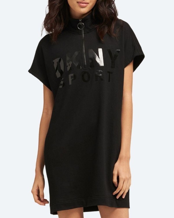 DKNY DP8D4040 Vestidos  Manga Curta Mulher Preto