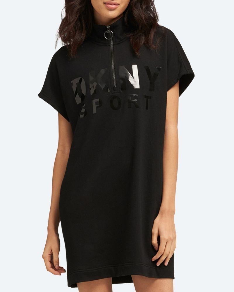 DKNY DP8D4040 Vestidos  Manga Curta Mulher Preto