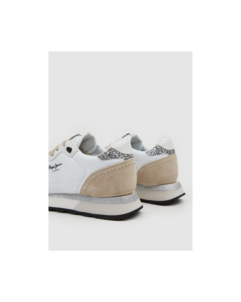 PEPE JEANS PLS31362 DOVER SHINE Sapatilhas Baixas Mulher Branco