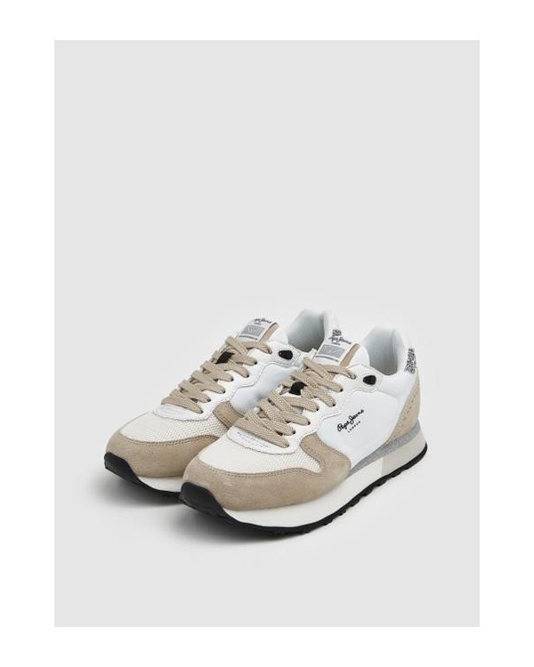 PEPE JEANS PLS31362 DOVER SHINE Sapatilhas Baixas Mulher Branco