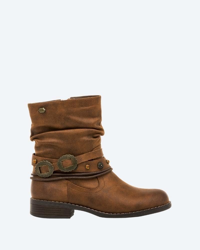 MUSTANG 50491 CAMPERA Botas Femininas Castanho