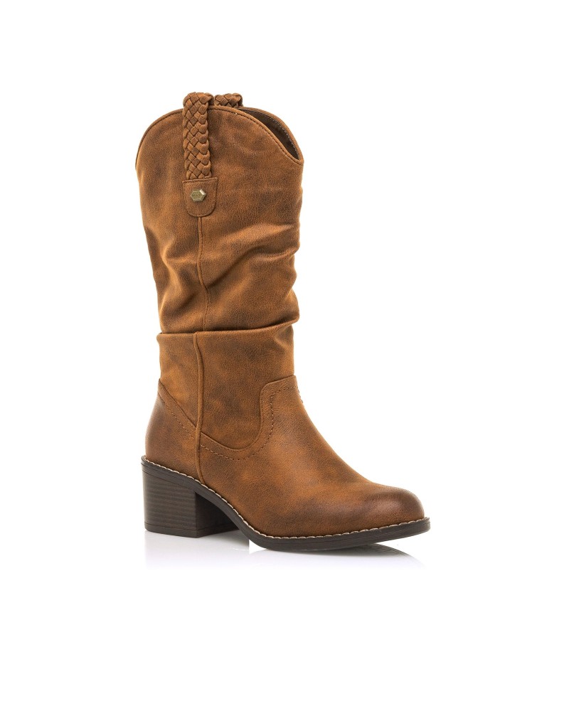 MUSTANG 52463 CAMPERA Botas Altas Cowboy Mujer Marrón
