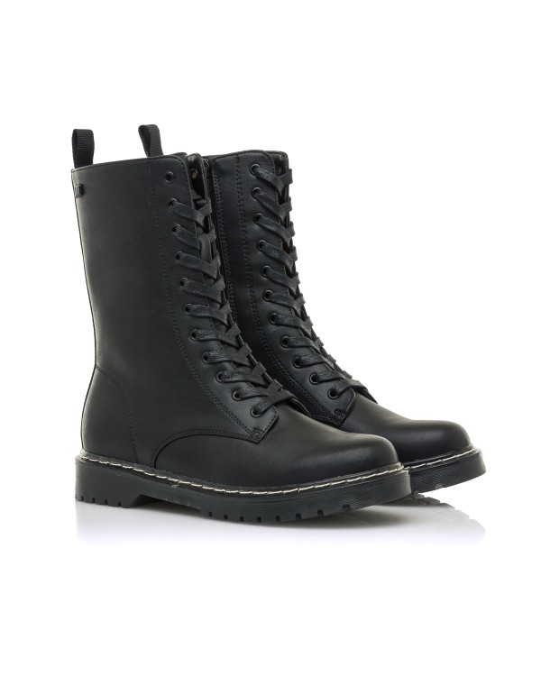 MUSTANG 58628 BIKER Botas Militares Mujer Negro