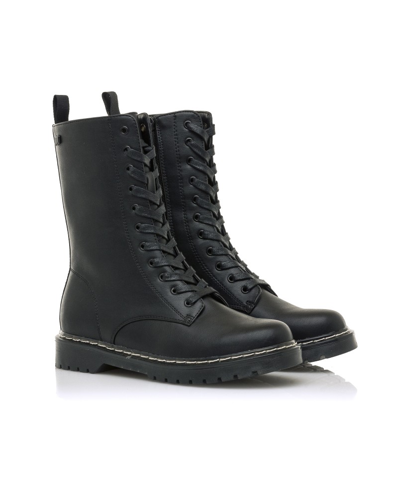 MUSTANG 58628 BIKER Botas Militares Mulher Preto