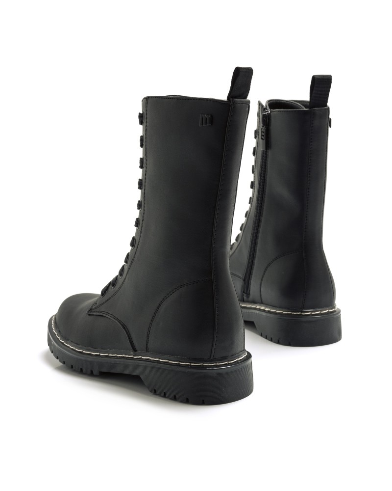 MUSTANG 58628 BIKER Botas Militares Mulher Preto