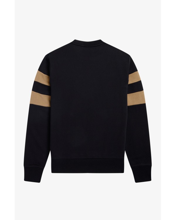 FRED PERRY 9550 Sudaderas Manga larga Sin capucha Hombre Negro