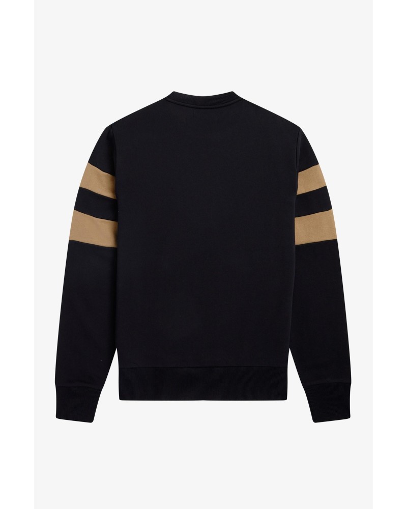 FRED PERRY 9550 Sudaderas Manga larga Sin capucha Hombre Negro