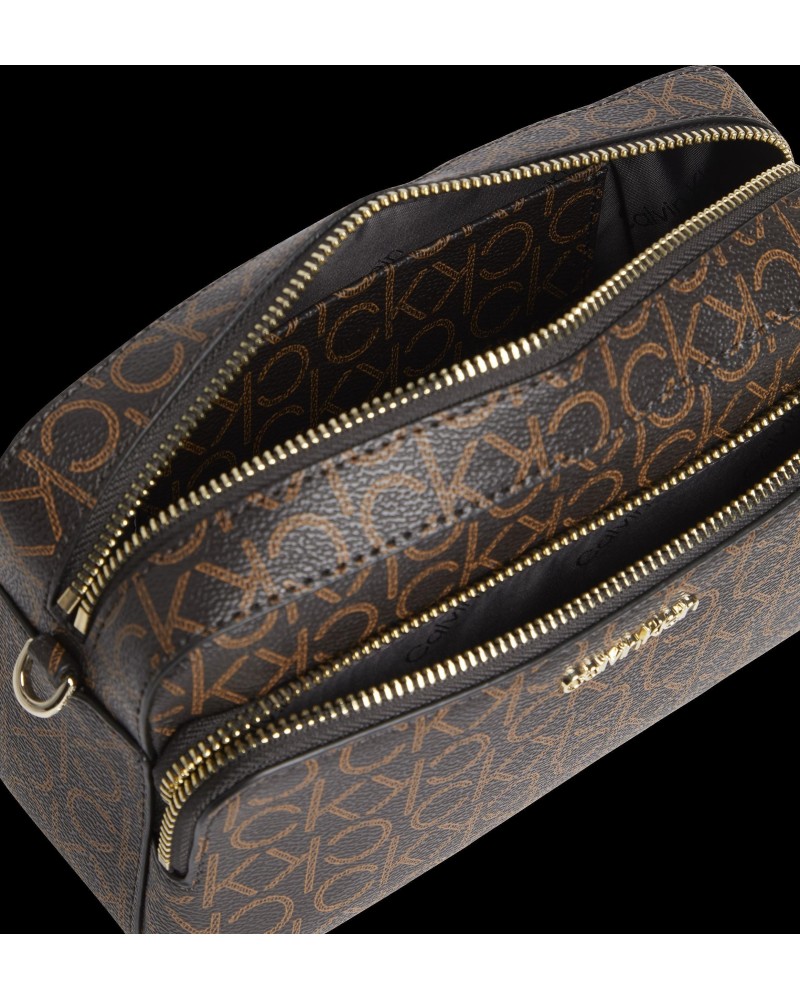 CALVIN KLEIN K60K6107160HD BAG W PKT LG MONO Malas Pequenas Mulher Castanho