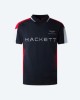 HACKETT HM563037 AMR MULTI SS Camisetas Manga corta Polos Hombre Azul