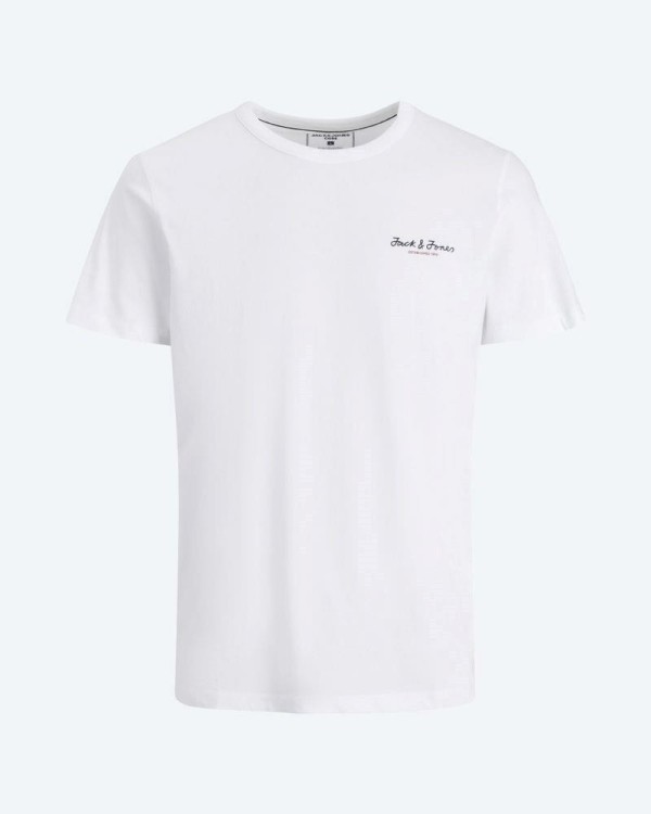 JACK AND JONES 12215439 JCOBERG T-SHIRT SS GOLA REDONDA T-shirts Manga curta Homem Branco