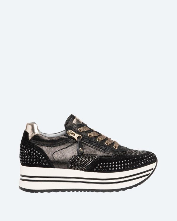 NERO GIARDINI I013301D  Zapatillas Bajas Mujer Negro