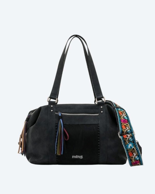 MUSTANG Sac à épaule Bandoulière Anthracite Pour Femme - Bologna Freetown Shoulder Bag Antracite 224460 Anthracite - Bagagerie - Maroquinerie