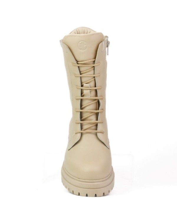 CORONEL TAPIOCCA C12377 Botas Militares Mujer Beige