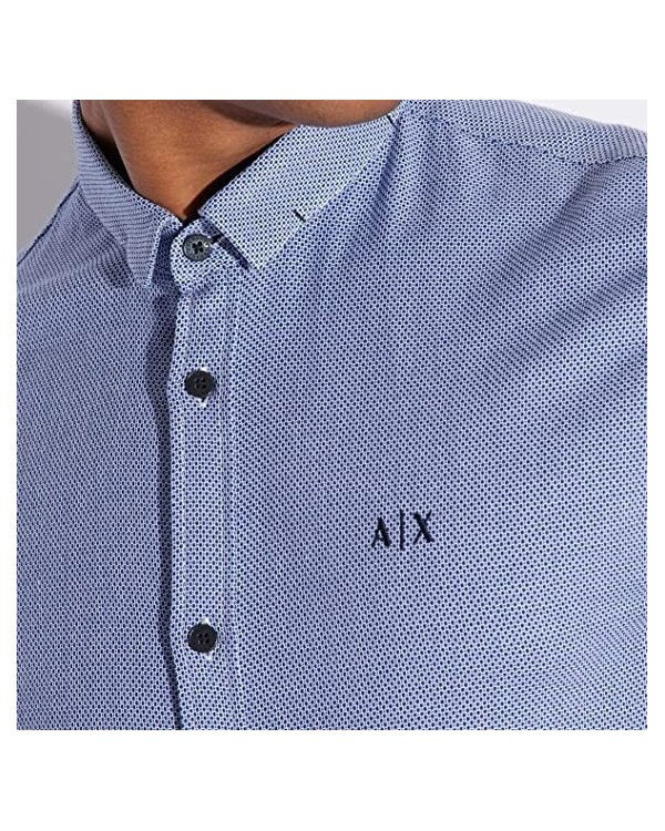 ARMANI EXCHANGE 3LZC12 ZNGSZ Camisas Manga larga Hombre Azul