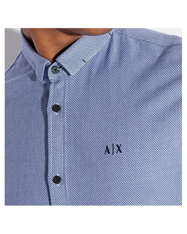 ARMANI EXCHANGE 3LZC12 ZNGSZ Camisas Manga larga Hombre Azul