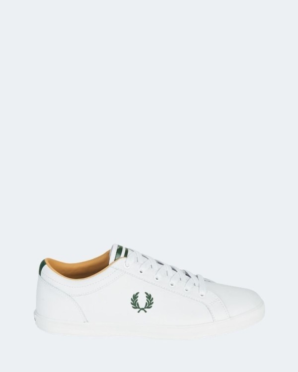 FRED PERRY B1228 BASELINE LEATHER Sapatilhas Baixas Homem Branco
